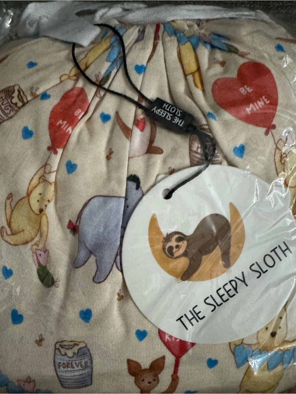 The Sleepy Sloth NIB NWT 100 Acres of Hugs Winnie The Pooh Swaddle